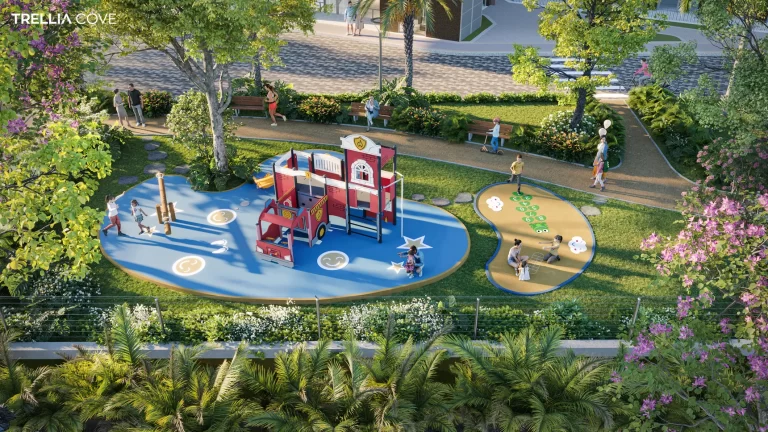 Khu vui chơi trẻ em ngoài trời tại Trellia Cove Mizuki Park.